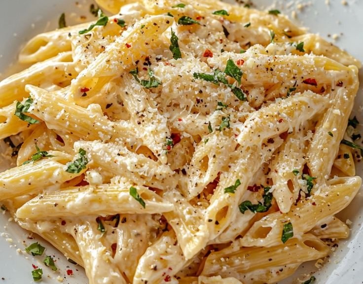 One Pot Creamy Garlic Pasta