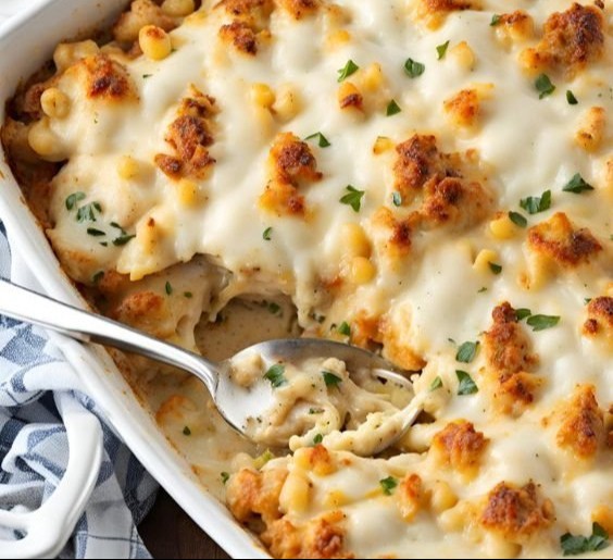 Cheesy Mozzarella Chicken Bake