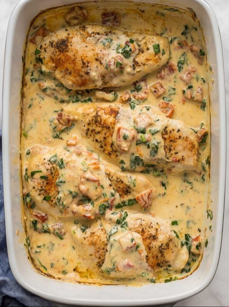 Baked Tuscan Chicken Breast