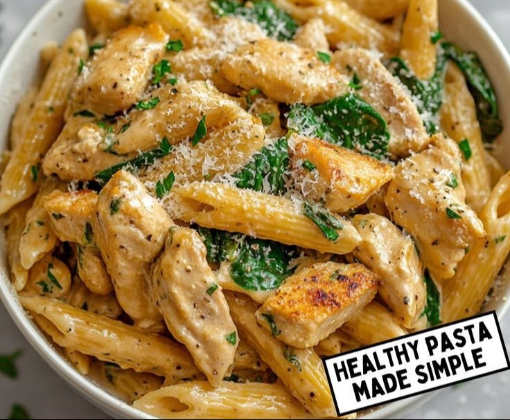 Creamy Garlic Parmesan Chicken Pasta