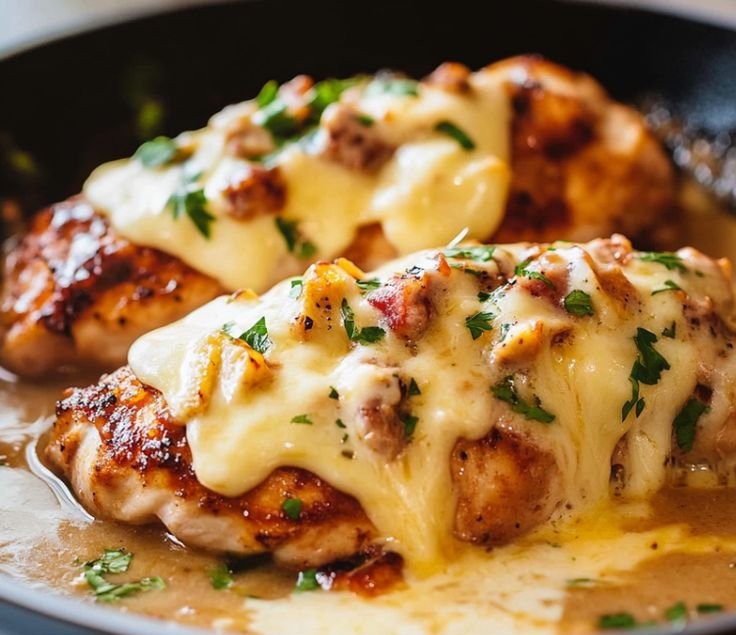 Texas Roadhouse Smothered Chicken with Jack Cheese