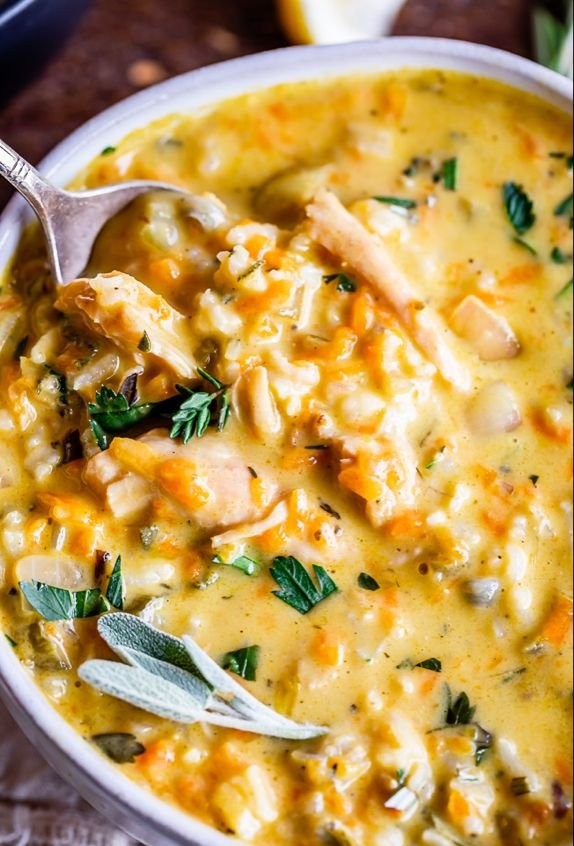 Creamy Turkey Wild Rice Soup