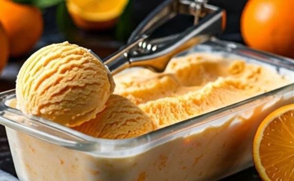 Helado de Naranja Casero