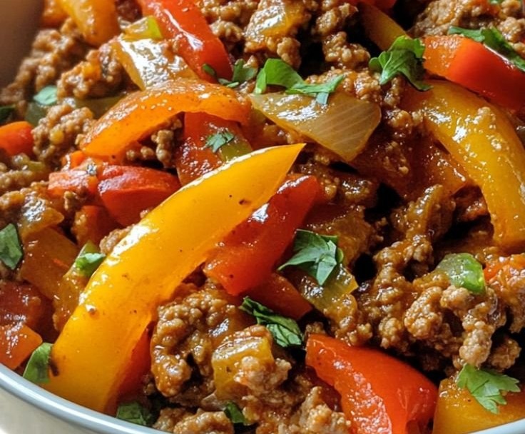 Ground Turkey and Peppers
