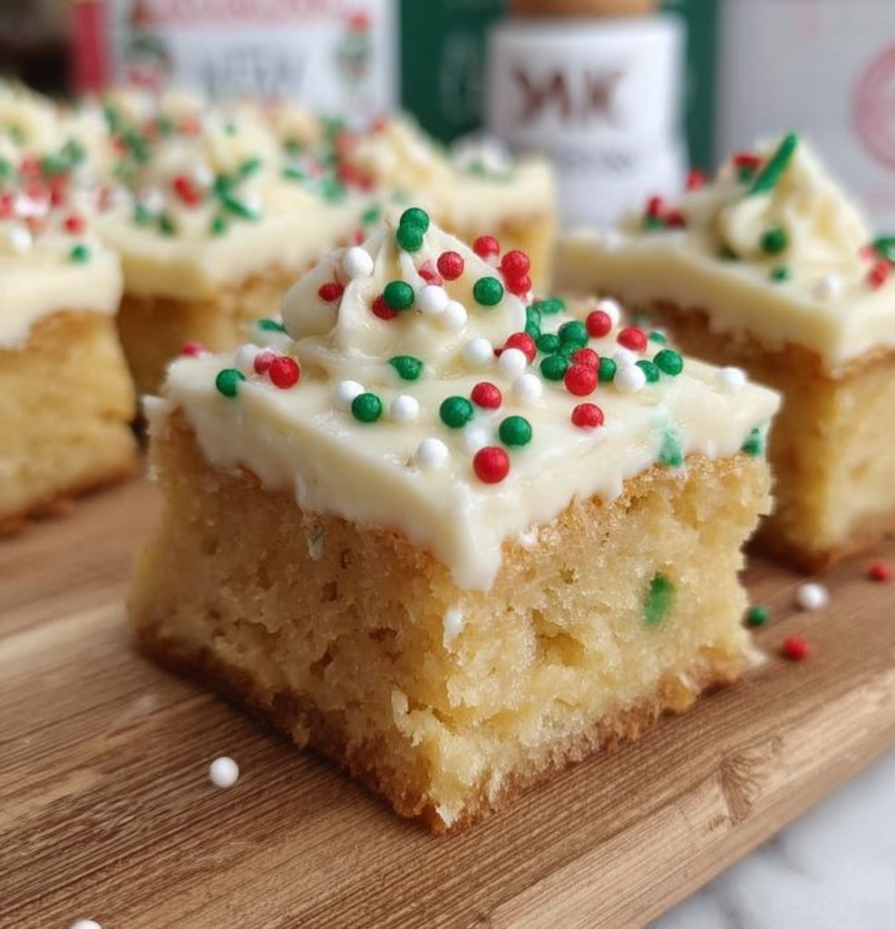 Christmas Protein Sugar Cookie Bars