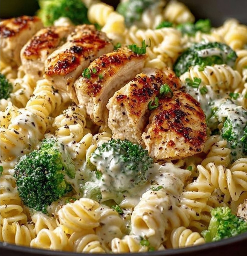 Creamy Rotisserie Chicken Broccoli Pasta