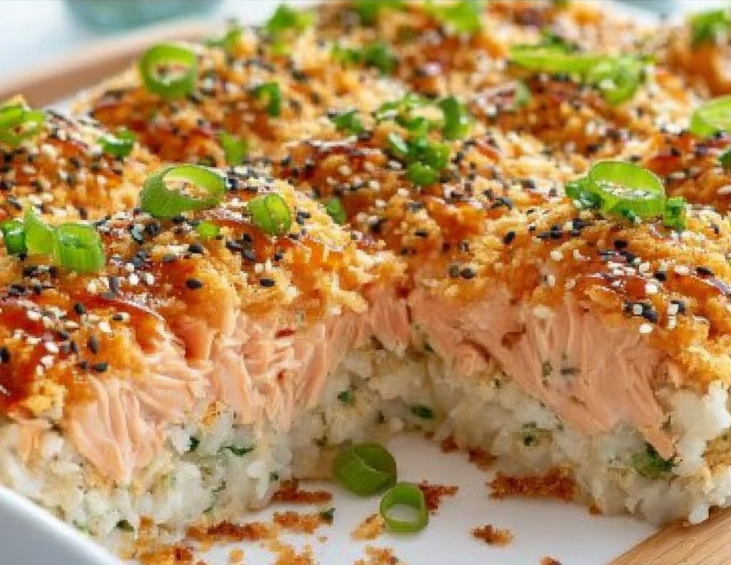 Salmon Sushi Bake