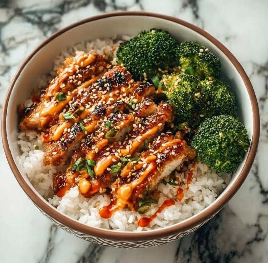 Sticky Chicken Rice Bowls