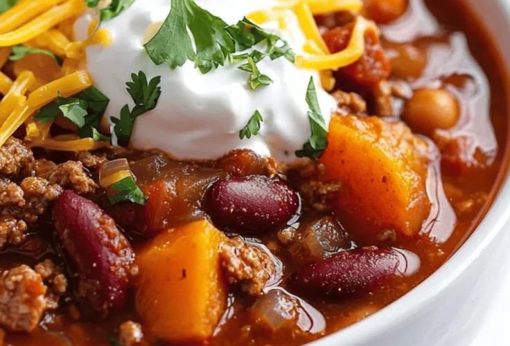 Pumpkin Chili in the Crockpot