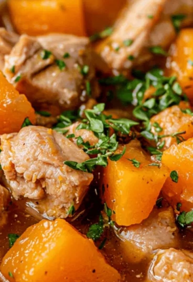 Turkey and Pumpkin Stew