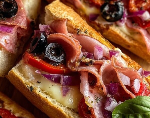 Baked Italian Sub Sandwiches