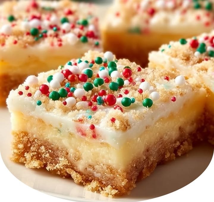 Santa's No-Bake Sugar Cookie Bars