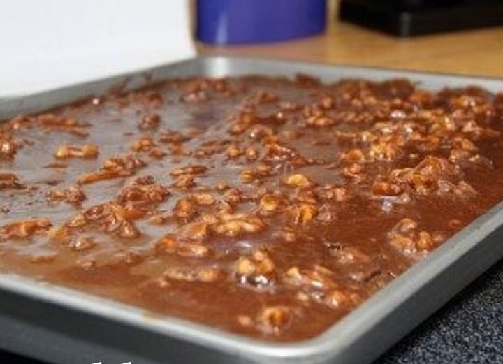 Texas Turtle Sheet Cake