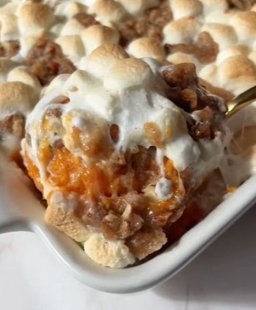 Sweet Potato Casserole - Holiday Side - Easily Made With Vegan Ingredients | Plant-Powered Recipes