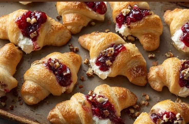 Cranberry Cream Cheese Crescent Bites