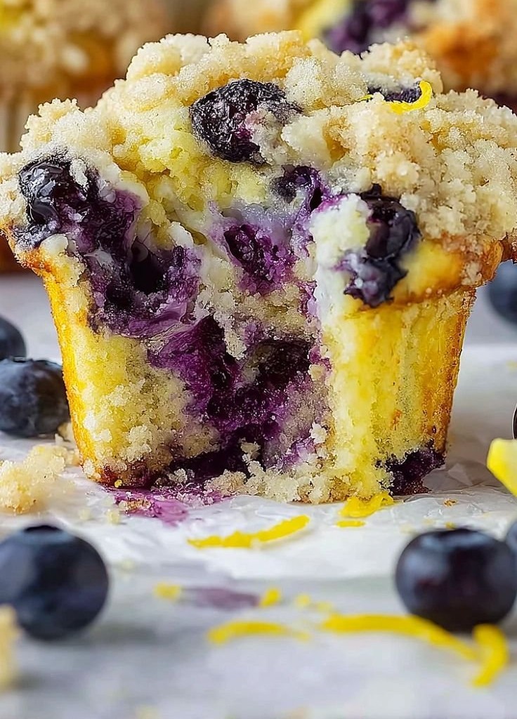 Mouthwatering Lemon Blueberry Muffins