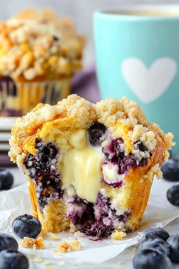 To-Die-For Blueberry Cream Cheese Muffins