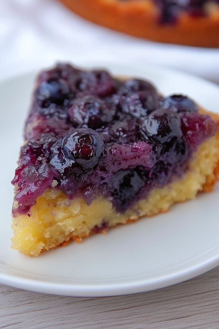 Traditional Blueberry Upside Down Cake