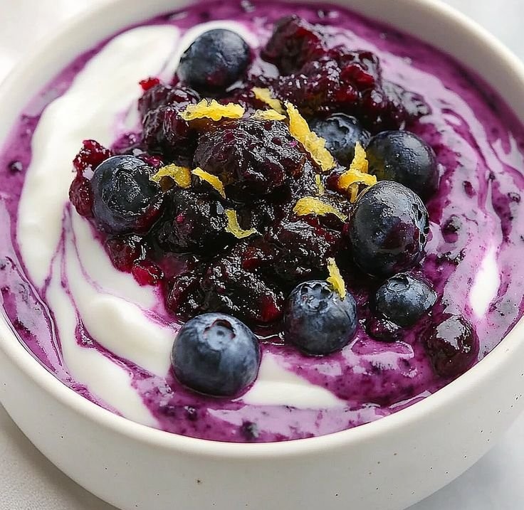 Fresh Blueberry Yogurt