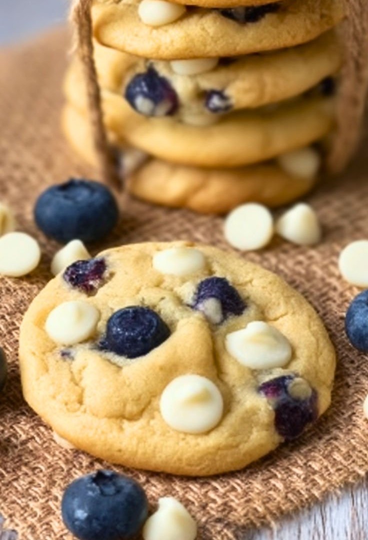 When I need a quick snack, I make these ridiculously delicious blueberry cookies!