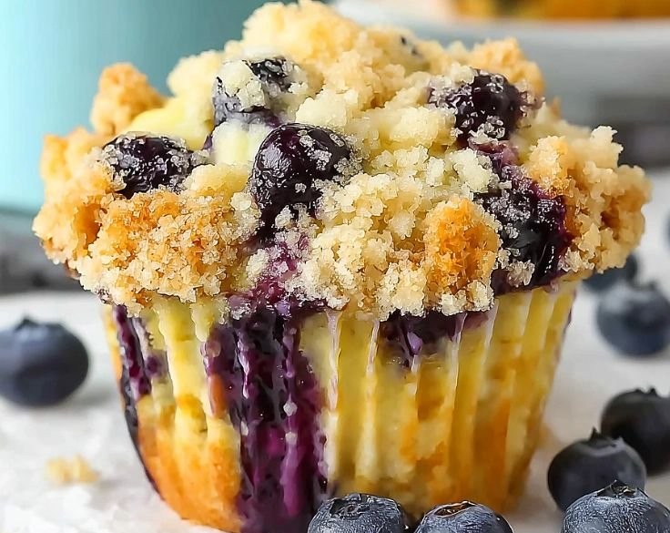 Irresistible Blueberry Cream Cheese Muffins