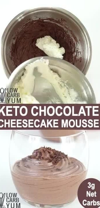 Mousse de chocolate cetogénica