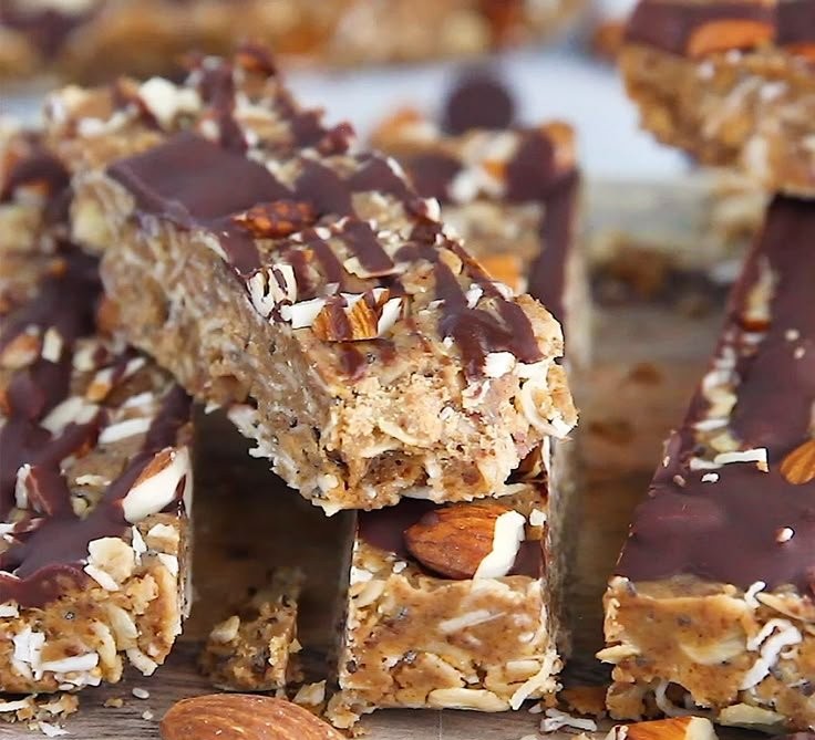 Healthy No-Bake Peanut Butter Granola Bars