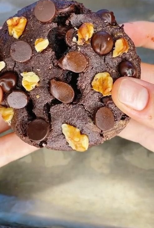 Galleta de Brownie de Proteína Vegana
