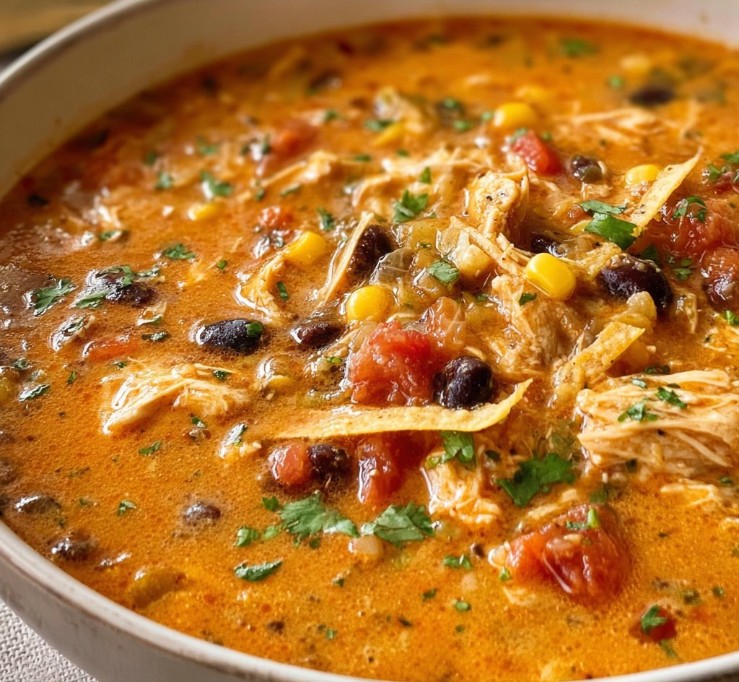 Creamy Chicken Tortilla Soup