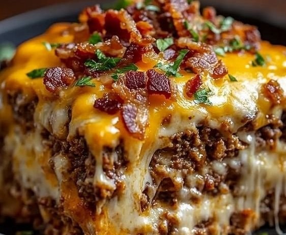Cheesy Meatloaf Casserole