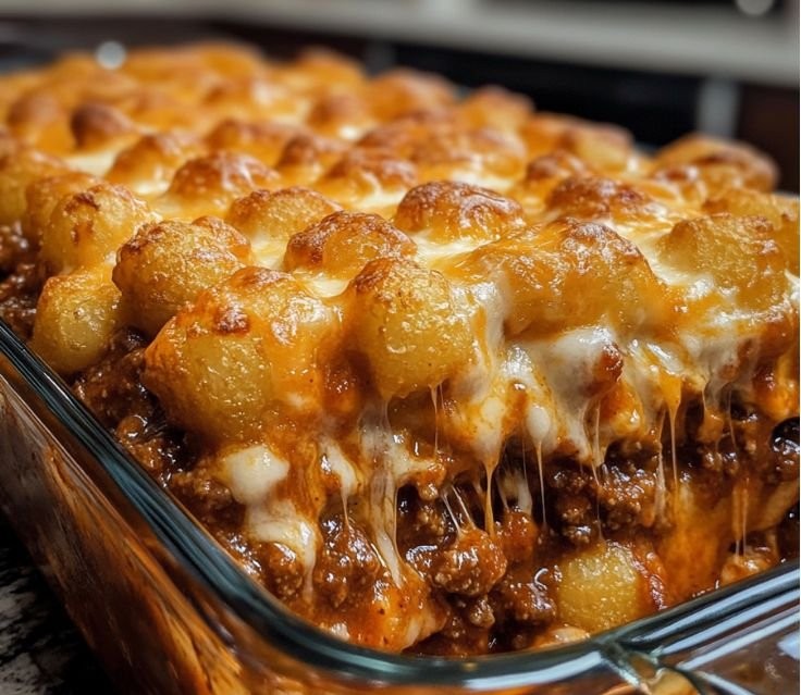 Chili Cheese Tater Tot Casserole: A Family Favorite Dish!