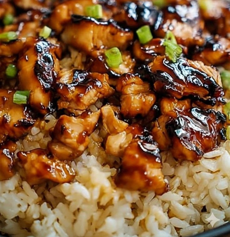 Honey BBQ Chicken Rice Bowl