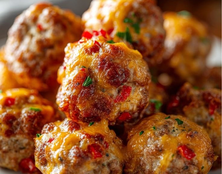 Rotel Cream Cheese Sausage Balls