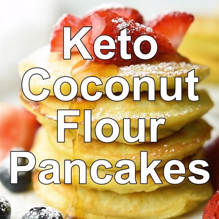 Receta de panqueques de harina de coco