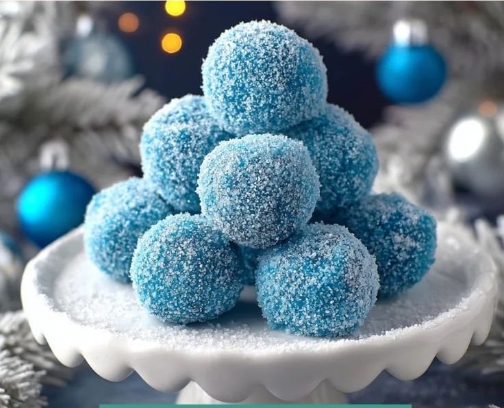 Blue Christmas Truffles