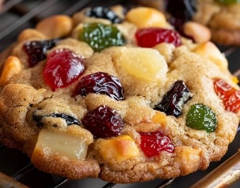 Old Fashioned Fruitcake Cookies