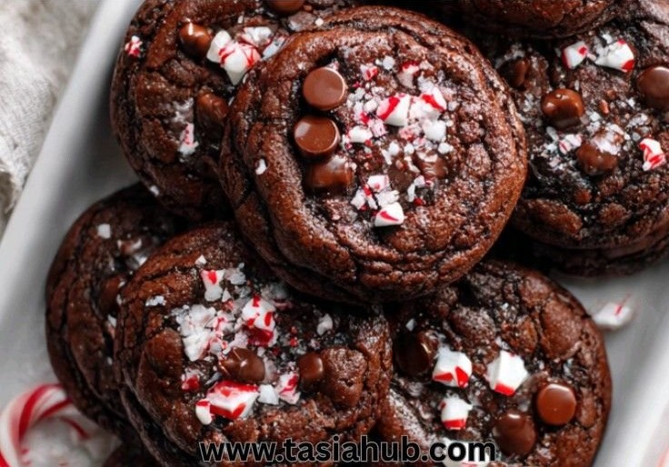 Peppermint Brownie Cookies