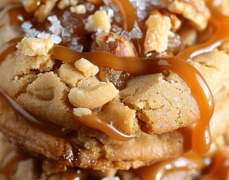 Salted Caramel Crunch Cookies
