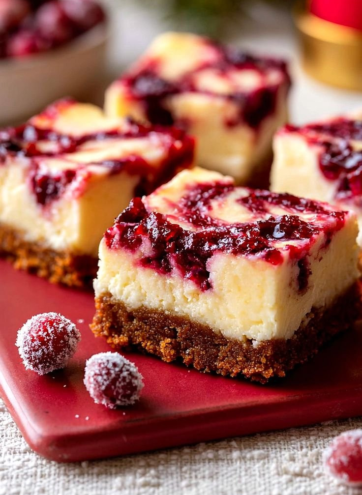 Cranberry Cheesecake Bars