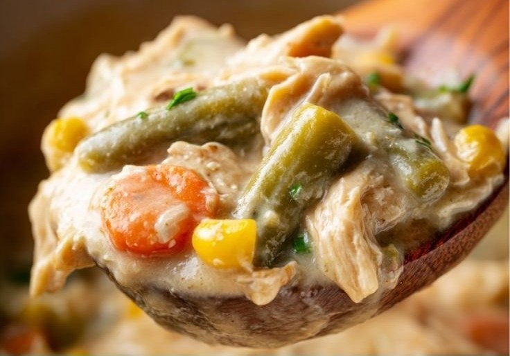 Easy Slow Cooker Chicken Pot Pie