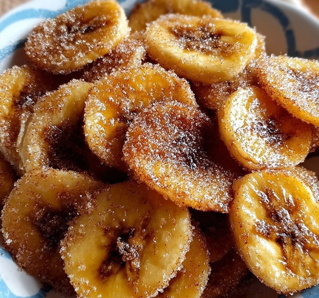 Cinnamon-Sugar Air Fryer Banana Chips