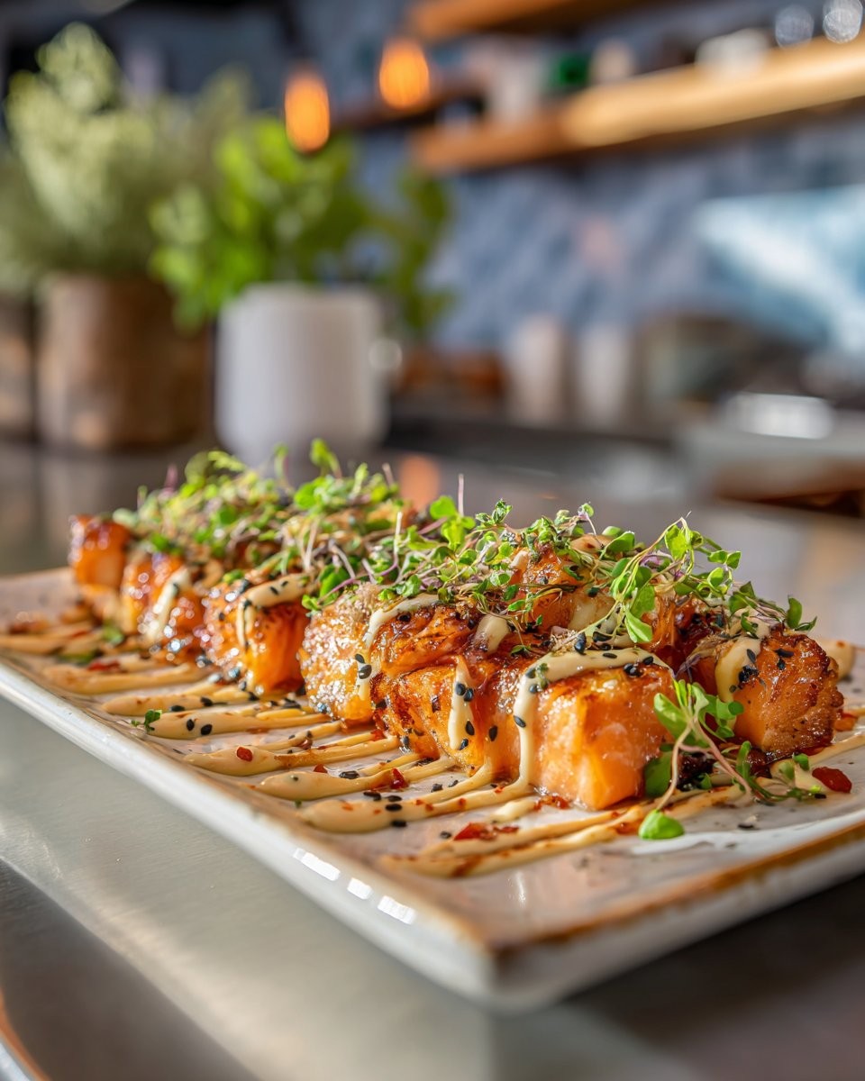 Crispy Bang Bang Salmon Bites