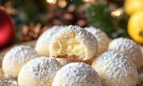 Lemon Cream Snowball Cookies – Melt-in-Your-Mouth Holiday Magic