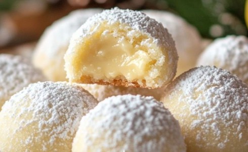 Lemon Cream Snowball Cookies – Melt-in-Your-Mouth Holiday Magic