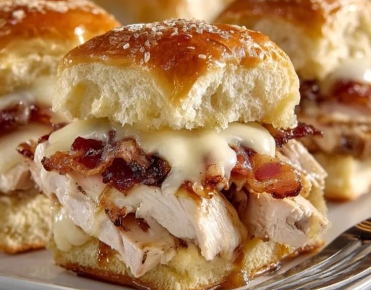 Maple Chicken Bacon Sliders