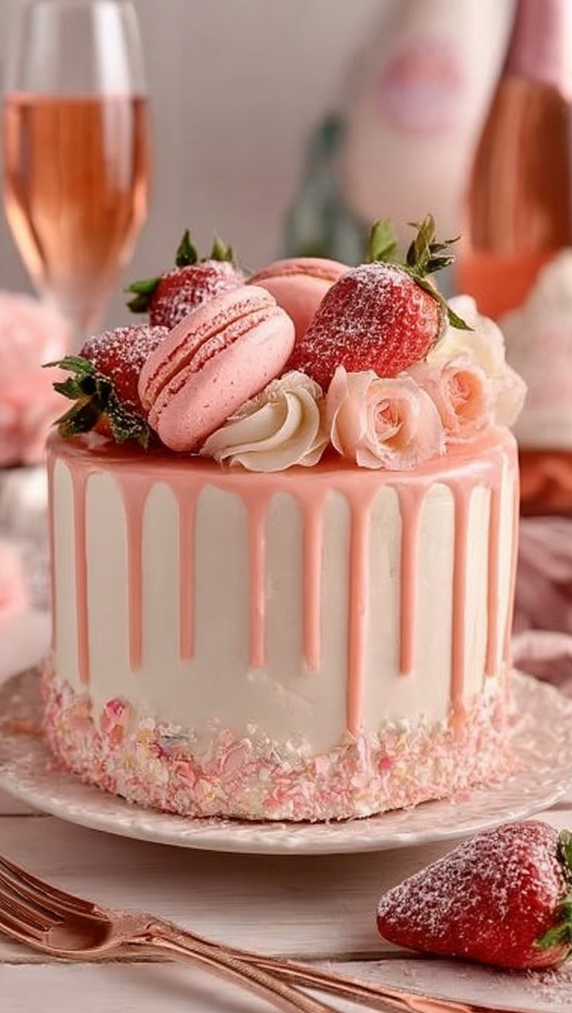 Pink Champagne Cake Recipe