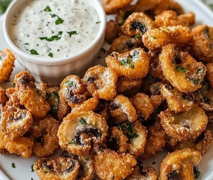 Air Fryer Ranch Mushrooms