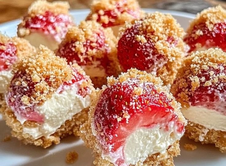 Strawberry Cheesecake Crunch Bites