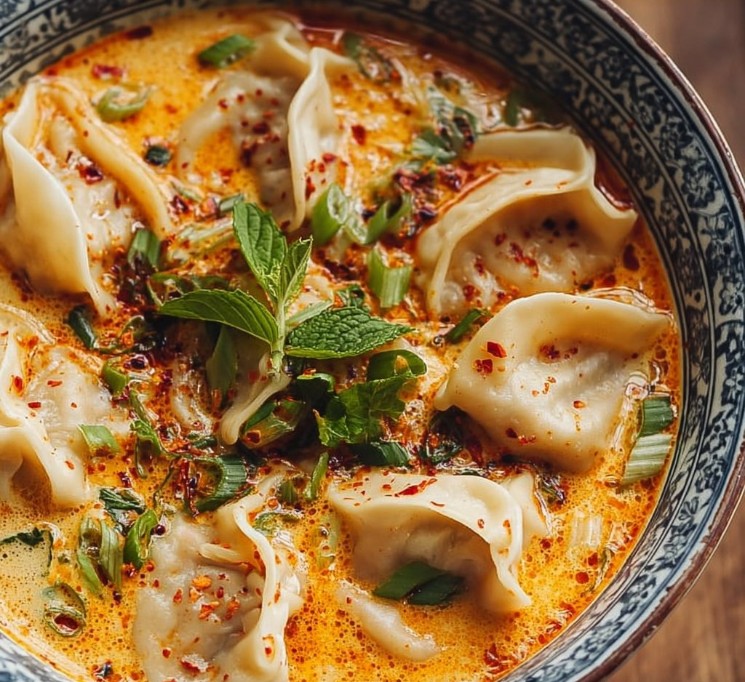 Thai Curry Dumpling Soup – Comforting Pot Sticker Recipe