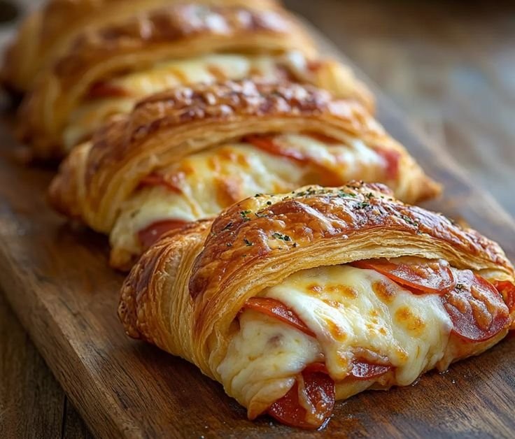 Mozzarella Pepperoni Croissant Rolls